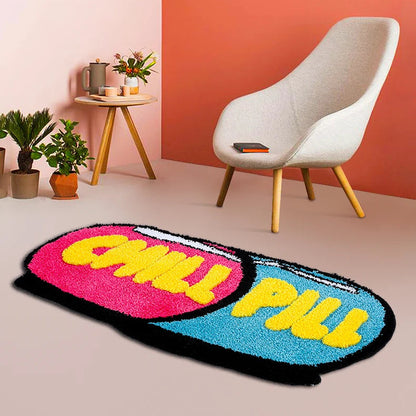 3D Cute Chill Pill Rugs