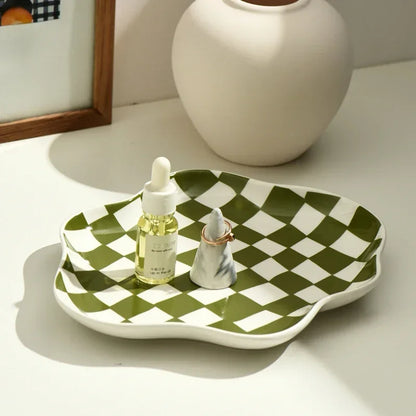 Vintage Flower shape storage Tray