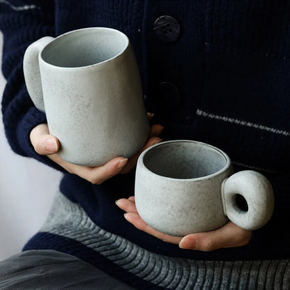 Japanese Stoneware Retro Coffee Mugs