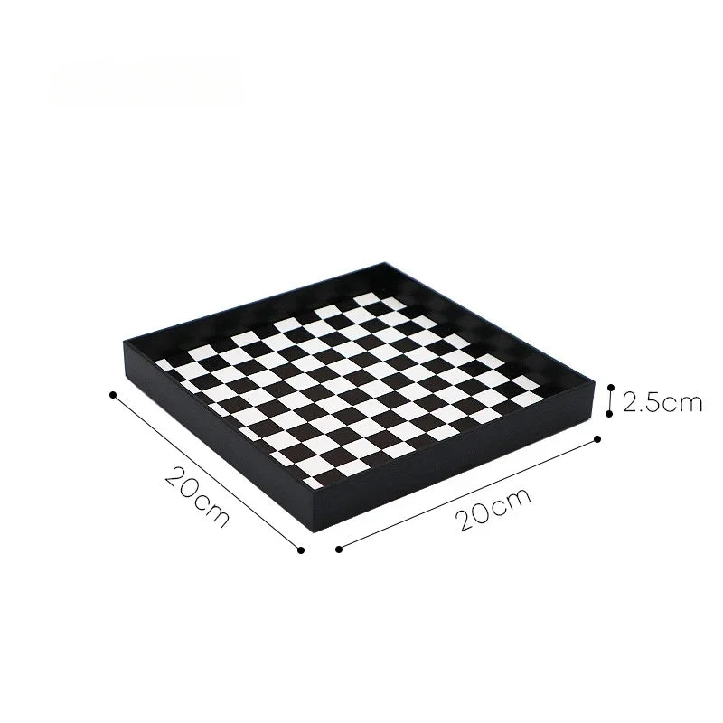 Vintage Checkerboard Storage Tray