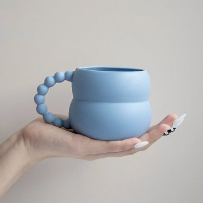 Bubble Handgrip Ceramic Mugs