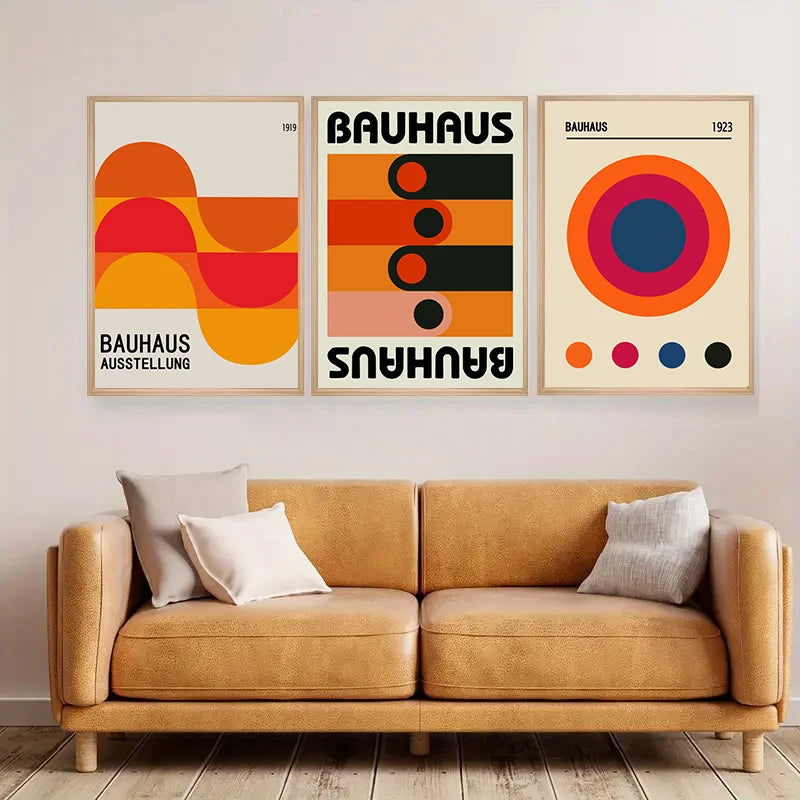 Vintage Bauhaus Colourful Art Abstract