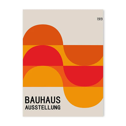 Vintage Bauhaus Colourful Art Abstract