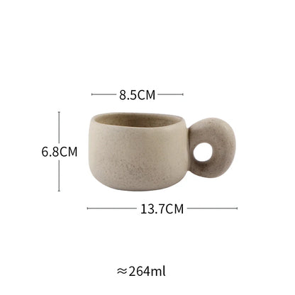 Japanese Stoneware Retro Coffee Mugs