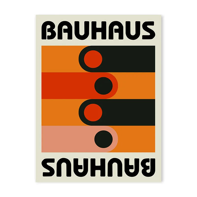 Vintage Bauhaus Colourful Art Abstract