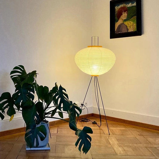 Simplified Japanese Xuan Paper Floor Lamp