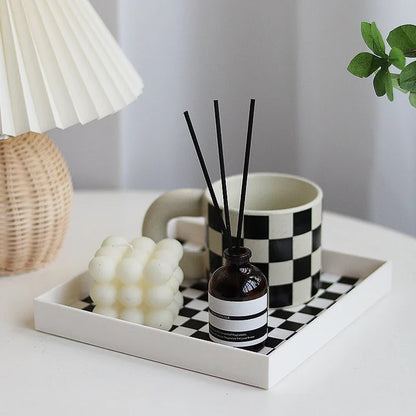 Vintage Checkerboard Storage Tray