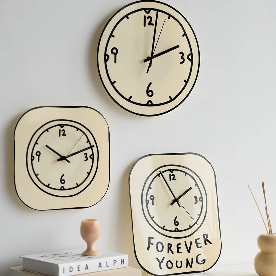 Minimalist Forever Young Clocks