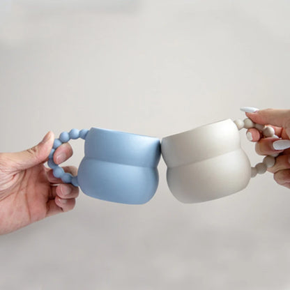 Bubble Handgrip Ceramic Mugs