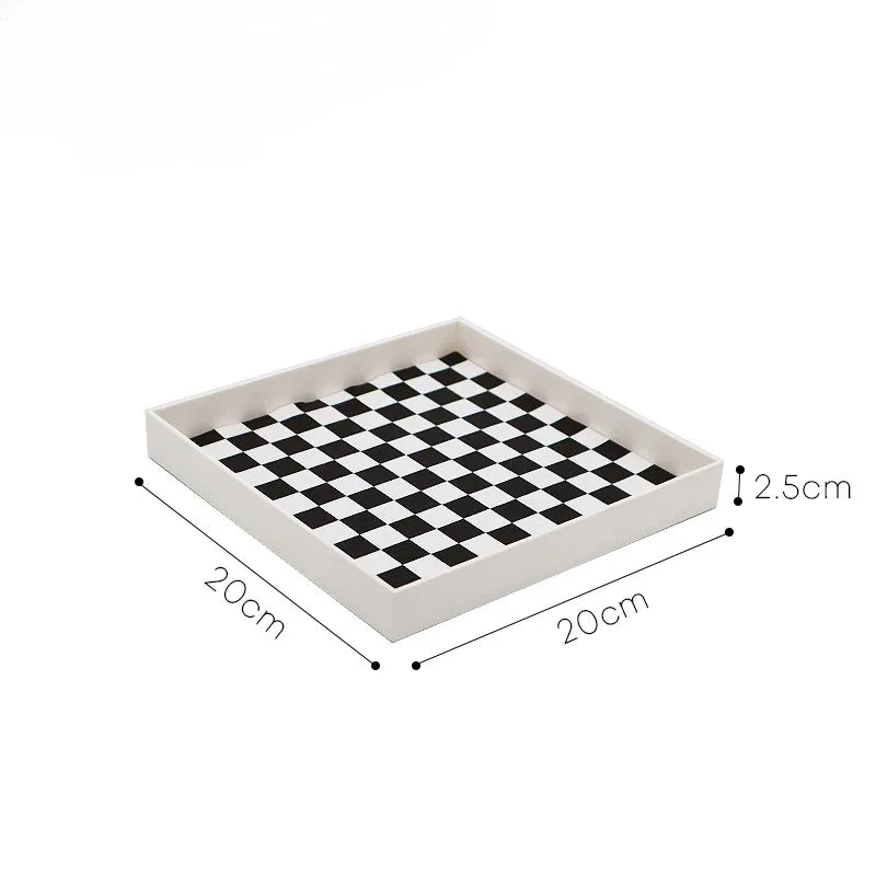 Vintage Checkerboard Storage Tray