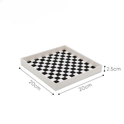 Vintage Checkerboard Storage Tray