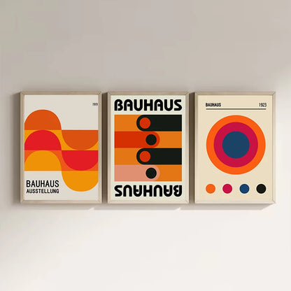 Vintage Bauhaus Colourful Art Abstract